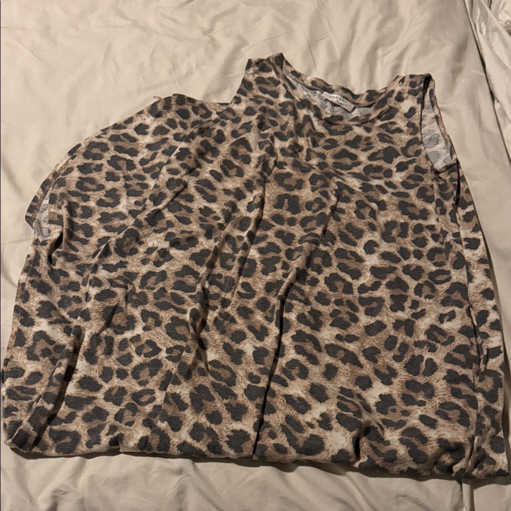 Leopard Print Sleeveless Dress